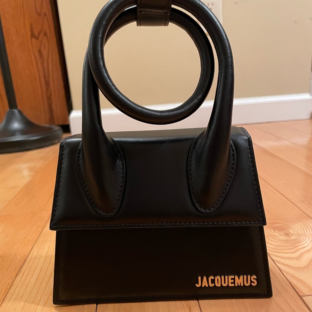 Jacquemus black le chiquito noeud bag